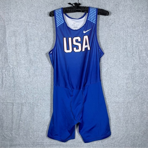 Nike USA Team Unitard Track Singlet SAMPLE - Picture 1 of 3